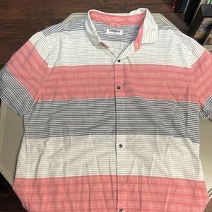 XL express Men’s button down casual T shirt.
